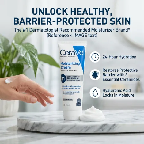 Cerave Moisturizing Cream For Normal To Dry Skin 236ml (USA)