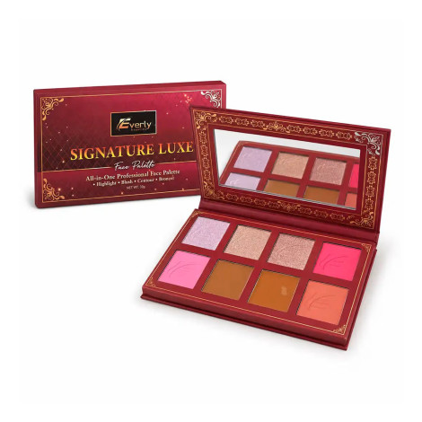 Everly Beauties Signature Luxe Face Palette - Blush, Highlighter , Contour & Bronzer (China)