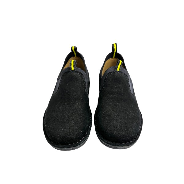26074-Black Genuine leather breathable non-slip footwear soft sole Casual Shoes for men