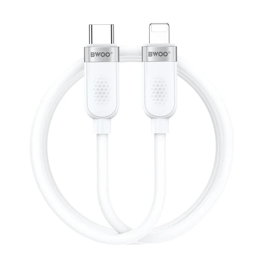 Bwoo BO-X315C-L 27W USB-C to Lightning Charging & Data Cable 1m White