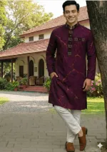 Men's Micro Fabric Panjabi, Sizes 40 to 46 (M to XXL)