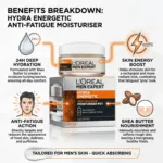 LOreal Men Expert Hydra Energetic Anti Fatigue Moisturiser Pot 50ml (Germany)