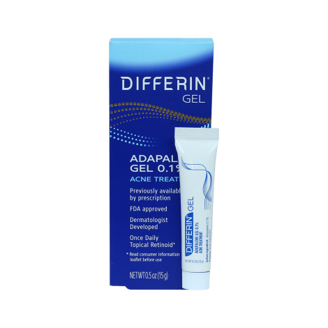 Differin Adapalene Gel 0.1% Acne Treatment 15g (Canada)