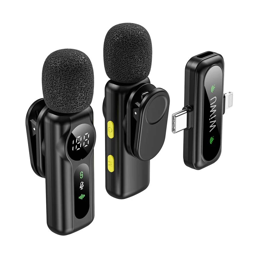 WiWU Wi-WM007 Dual ANC Mini Wireless Microphone for Type-C & Lightning