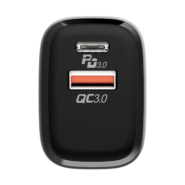 Xtra Power DA30 30W USB & USB-C Black Charger