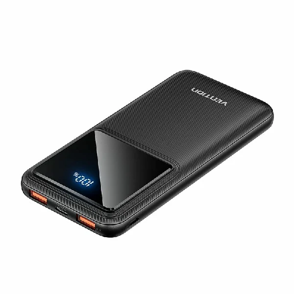 Vention 10000mAh Power Bank – BLACK