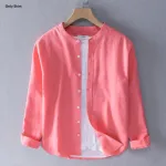 3 Pcs Combo Men's Ban Collar Cotton Shirt-