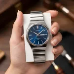 Casio Standard Blue Dial Men's Watch (MTP-E735D-2AV) – Quartz Analog Movement, 5 Bar Water Resistant, Stainless Steel Case & Matching Blue Stainless Steel Band with One-Touch 3-Fold Clasp