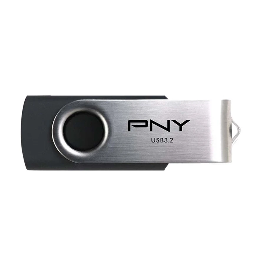 PNY Turbo Attache R 64GB USB 3.2 Silver & Black Pen Drive