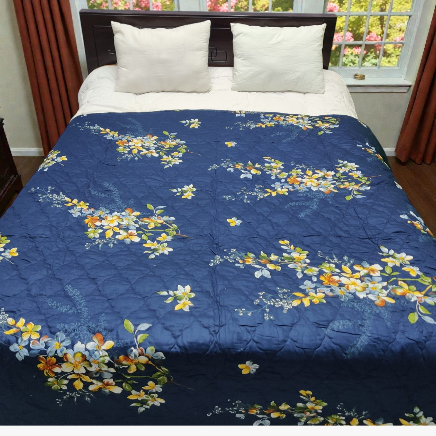 Year-Round Washable AC Katha in Pure Cotton Twill