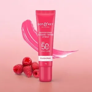 Dot & Key Ceramide & Peptide Barrier Repair Lip Balm 10g- Plush Pink (India)