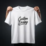 FIFA World Cup Special: 100% Cotton Custom Drop-Shoulder T-Shirt (Customize With Your Own Design) White