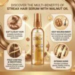 Streax Vitalized With Walnut Oil Hair Serum 55ml (Bangladesh)