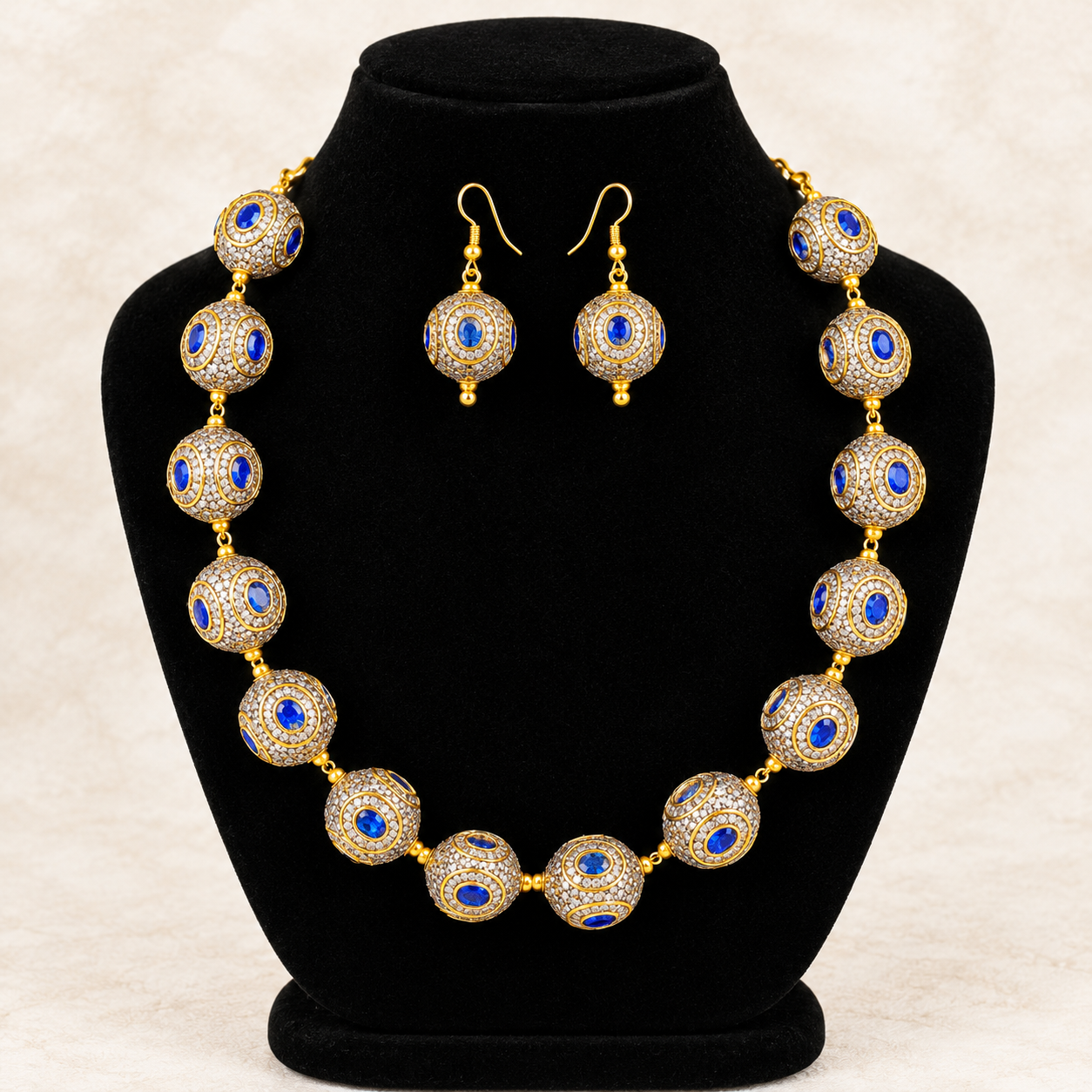 Premium Antique Turkish Ball Necklace Set