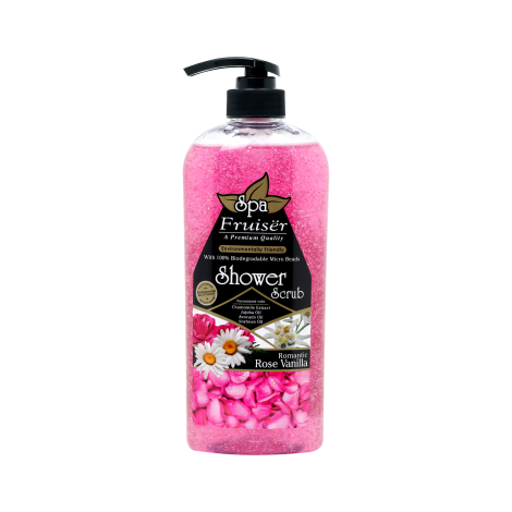 Fruiser Spa Romantic Rose Vanilla Shower Scrub 730ml (Malaysia)