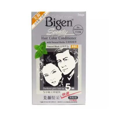 Bigen Speedy Hair Color Conditioner - 881 Natural Black (Japan)