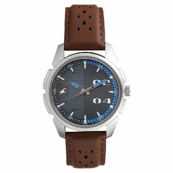 Fastrack NS3124SL06 Leather Strap Watch