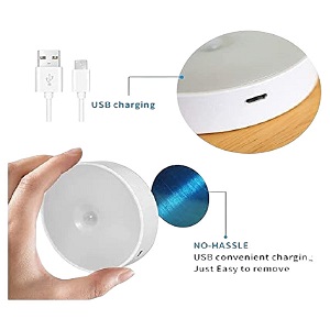 Wireless Motion Sensor Led Wall Night Light With Usb Charging Stick Lamp