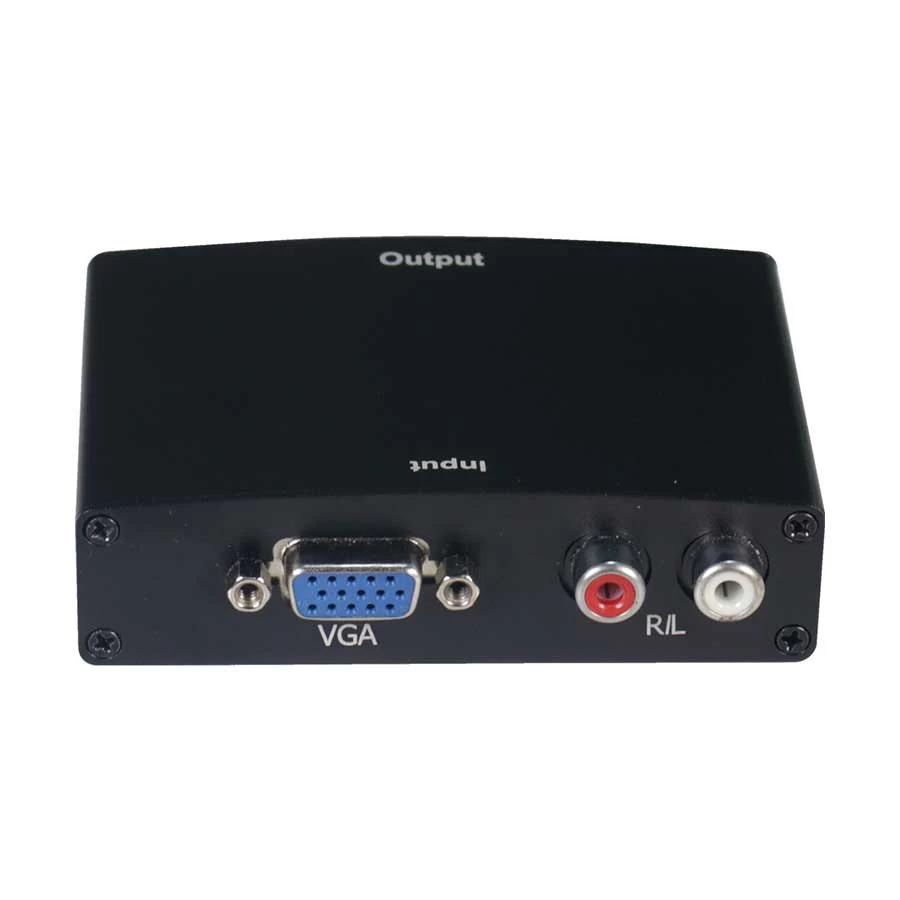 VGA Female to HDMI Female Converter with Audio Black