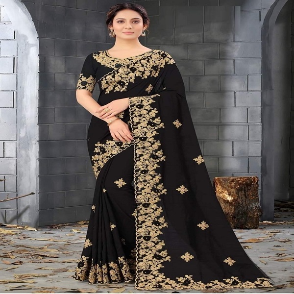 Indian Georgette Saree with Blouse Piece