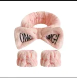 Women's Coral Fleece Bow Headband for Face Washing, 5 Colours
