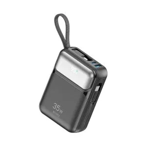 Wiwu Galaxy Series P036 Dual Cable 20000mAh Black 35W Power Bank with Digital Display