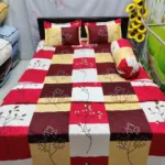 Pure Cotton Twill AC Katha and Bed Sheet Combo for AC Rooms