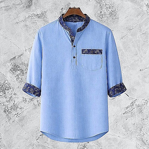Men's Slim Fit Synthetic and Cotton Katua, 3 Colours