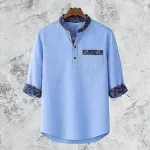 Men's Slim Fit Synthetic and Cotton Katua, 3 Colours