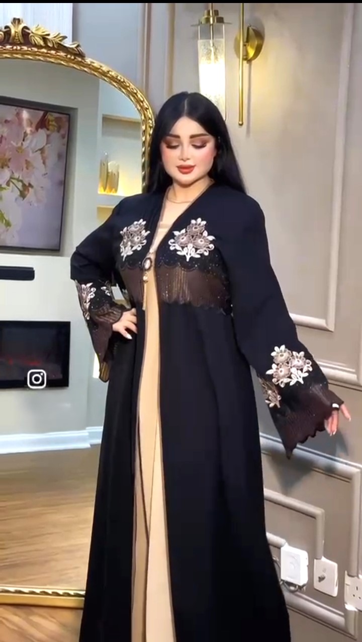 Abaya Koti Borka Dress, Embroidery & Stone Work