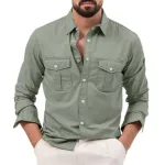 Full sleeves double pocket Shirt