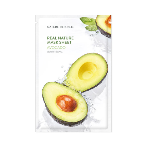 Nature Republic Real Nature Mask Sheet Avocado 23g (Korea)