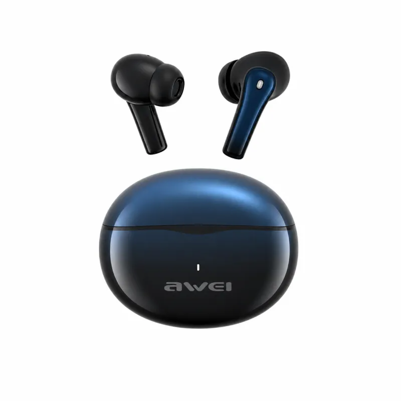 Awei T62 True Wireless Earbuds – Bluetooth 5.3 TWS with 4-Mic ENC Noise Cancelling, 10mm Drivers, IPX5 Waterproof & 300mAh Case
