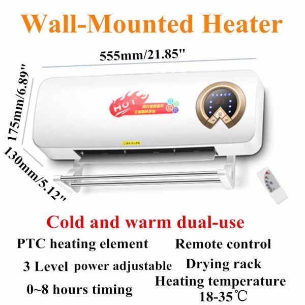 Room Heater-Smart Split AC Type 2000W Wall Mounted Room Heater