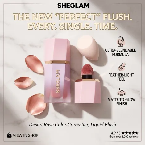 Sheglam Color Bloom Liquid Blush - Swipe Right (China)