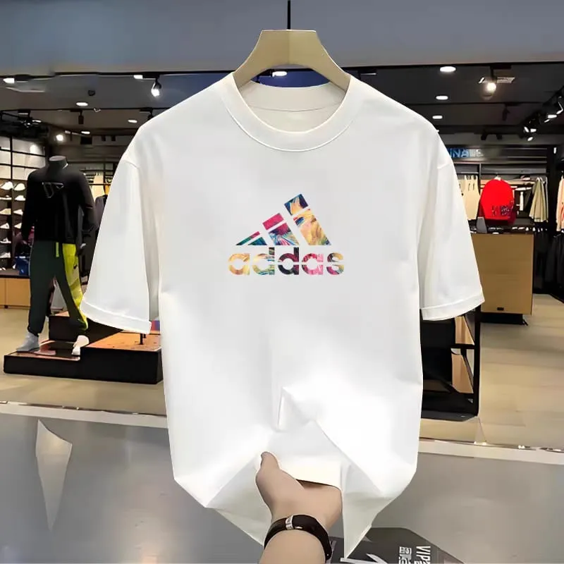 Men's Cotton-Spandex Drop Shoulder Tee, DTF Print, 6 Colours