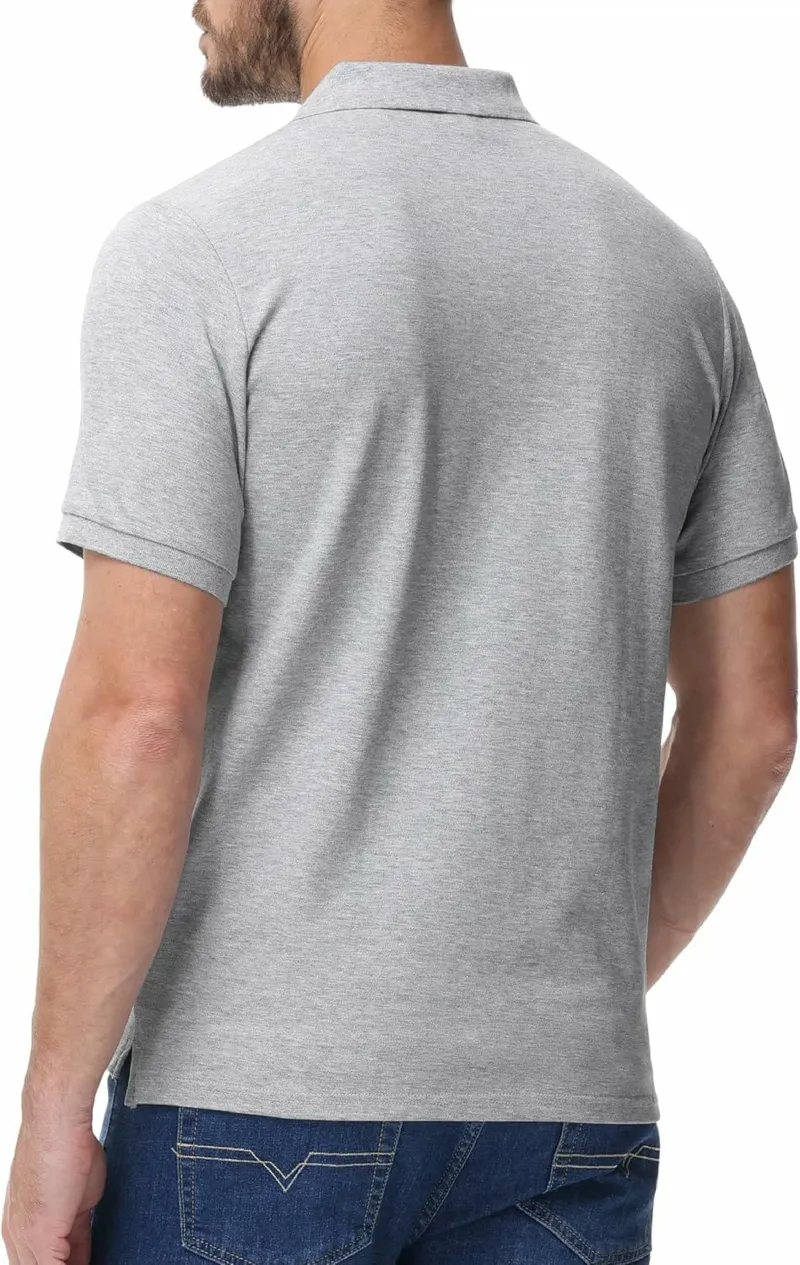 Men's Solid Cotton Half Sleeve Polo Shirt, 200 GSM, Size XL
