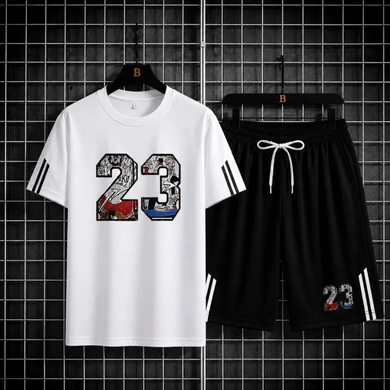 Men's Mesh T-Shirt and Short Pant Set, 160 GSM, 6 Colours