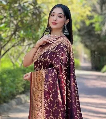 Skin Print Silk Saree for Women, Matching Blouse, 6 Colours