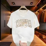 Men's Cotton Blend Drop Shoulder Tee with Print, Sizes M, L, XL, XXL