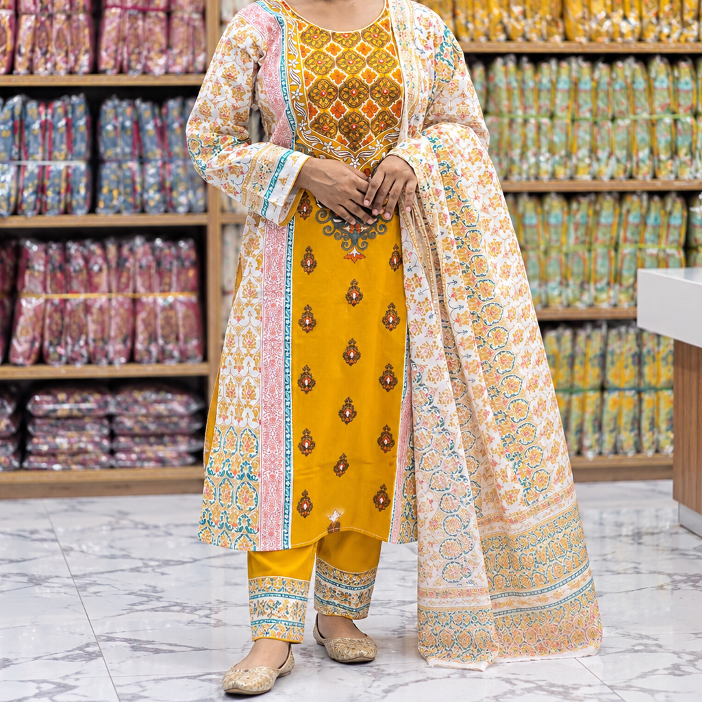 Premium Cotton Three-Piece Collection