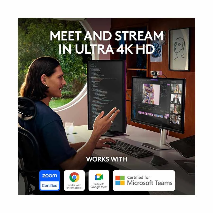 Logitech MX Brio 4K UHD Graphite Streaming Webcam