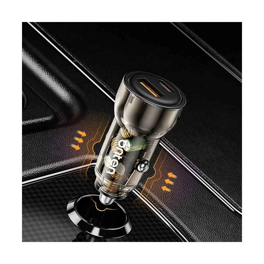 Onten OTN-CW78 60W USB & USB-C Car Charger Black