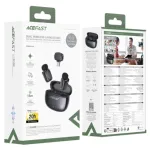 Acefast R2 Wireless Lavalier Microphone – Dual Mic