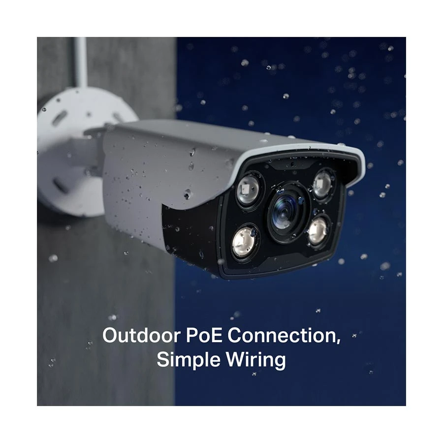 TP-Link VIGI C340 V2 (4mm) (4.0MP) Full-Color Outdoor Bullet IP Camera