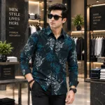 Men's Jafran Fabric Full Sleeve Print Shirt, 6 Colours