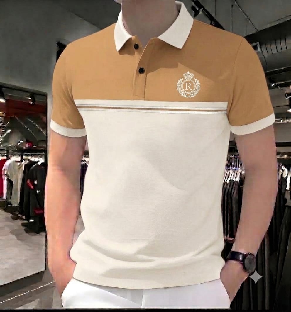 Men's Cotton Half Sleeve Polo Shirt, 200 GSM, 3 Colours