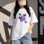 Premium Drop Shoulder T-Shirt for Women |Trendy Print Oversized Tee | Summer Friendly