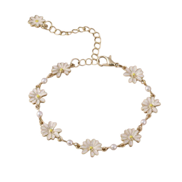 Korean Daisy Flower Bracelet for Women