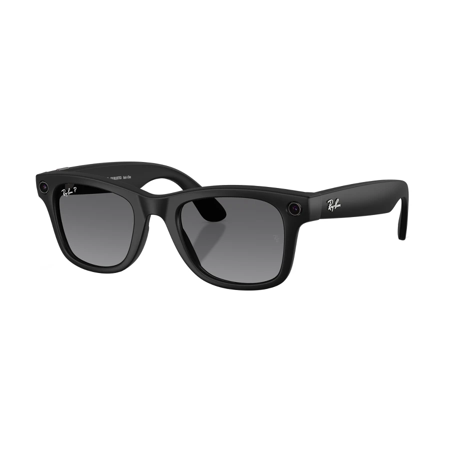 Meta Ray-Ban Wayfarer Gen 2 Smart Glasses Matte Black Polarized Lens